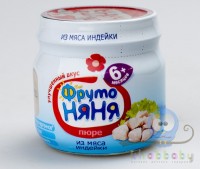 Фруто-няня пюре Индейка 80 гр