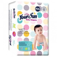 YOURSUN ПОДГУЗНИКИ M (5-10КГ), 60 ШТ.