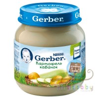 Гербер Картофель кабачок 130г Пюре