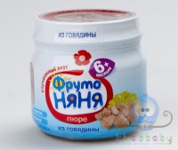 Фруто-няня пюре Говядина 80 гр