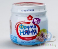 Фруто-няня пюре Телятина 80 гр