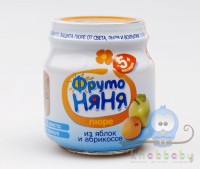 Фруто-няня пюре Яблоко/Абрикос 100 гр