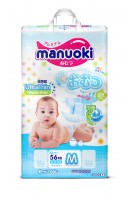 Подгузники Manuoki Ultrathin M 6-11 кг 56 шт