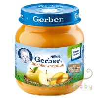 Гербер Яблоко Персик Пюре 130г