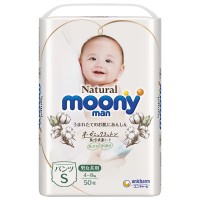 MOONYMAN Natural трусики, S (4-8 кг), 50 шт.