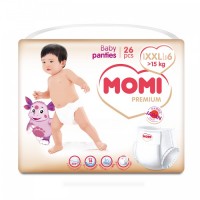 MOMI Premium подгузники-трусики XXL (от 15 кг). 26шт.