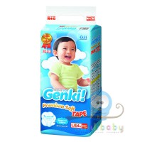 Подгузники " GENKI nepia" L (9-14 кг) 54 шт